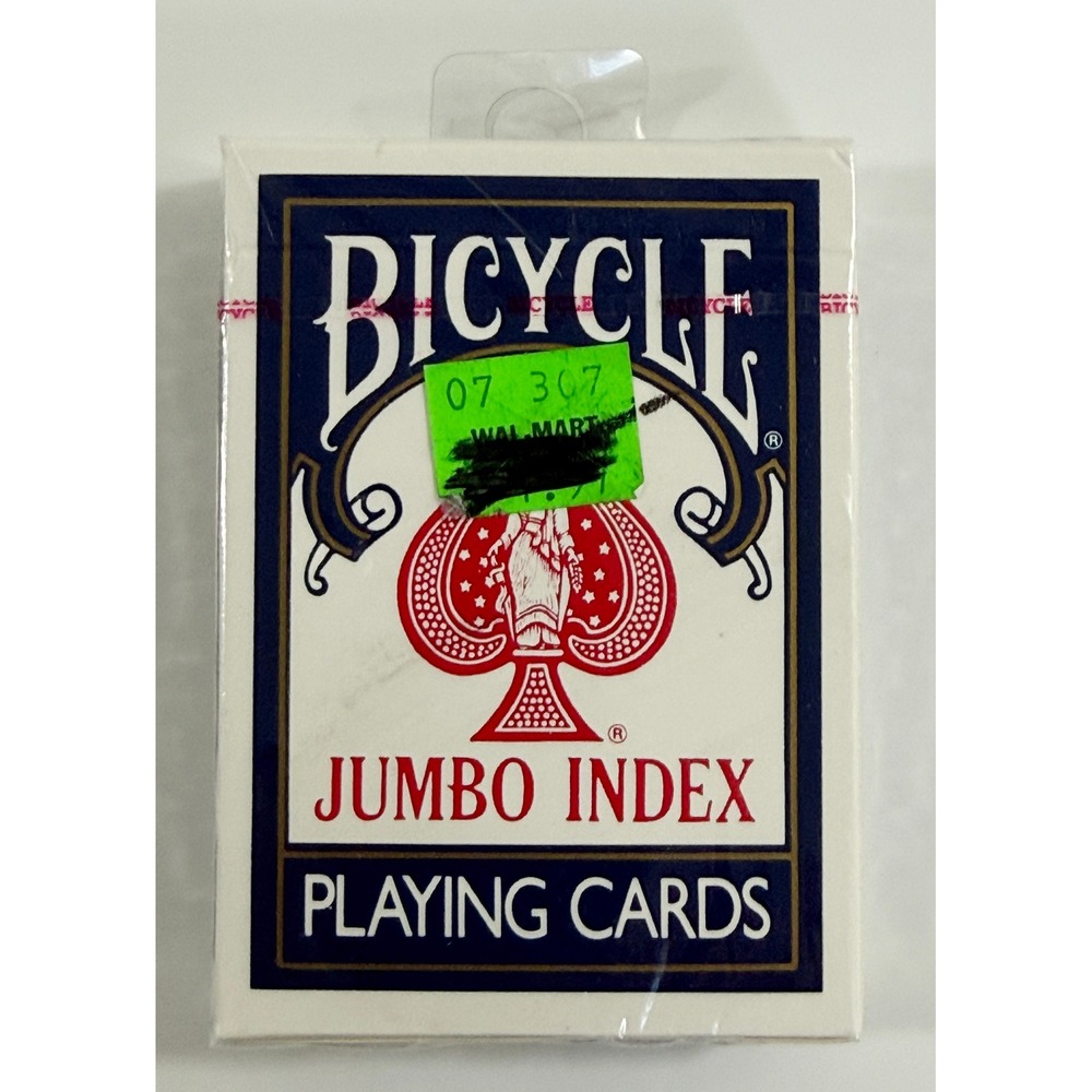 Bicycle Playing Cards Unisex OS Blue Jumbo Index 88 Poker Deck Sealed